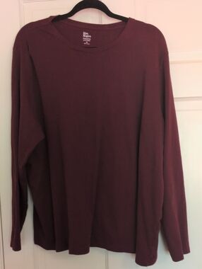 Kim Rogers Long-Sleeve Crewneck Shirt - Wine